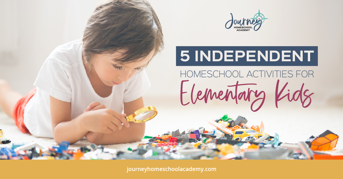 5 Independent Homeschool Activities for Elementary Kids