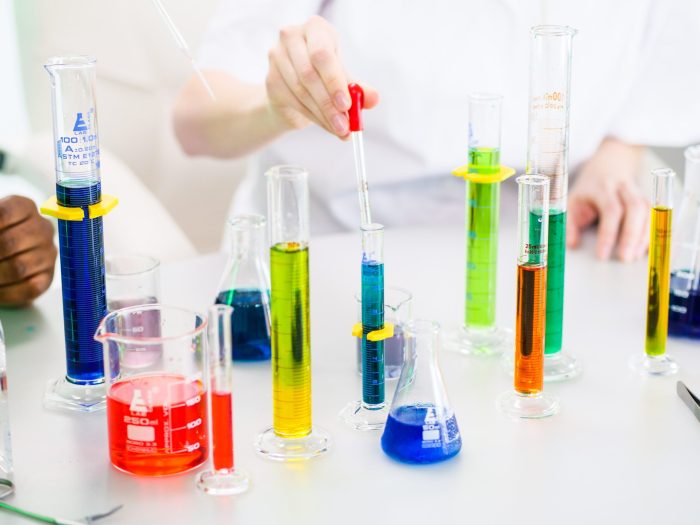 Color graduated cylinders lab supplies