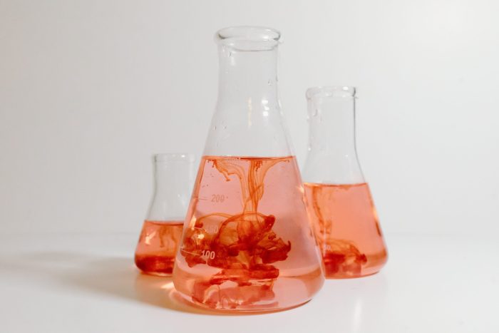 Erlenmeyer flasks for chemistry