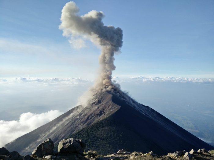 homeschool volcano lesson smoking