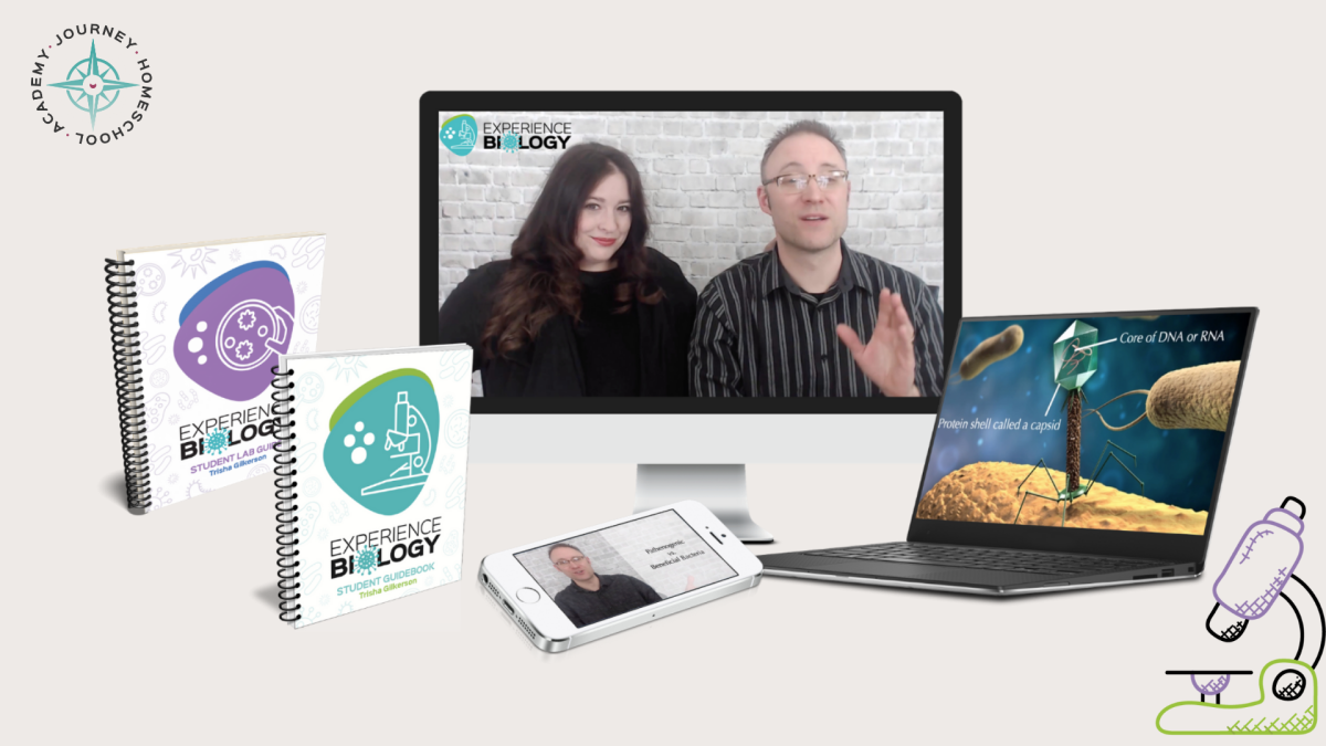 Experience Biology homeschool curriculum by Journey Homeschool Academy – video-based, self-paced, and faith-centered.
